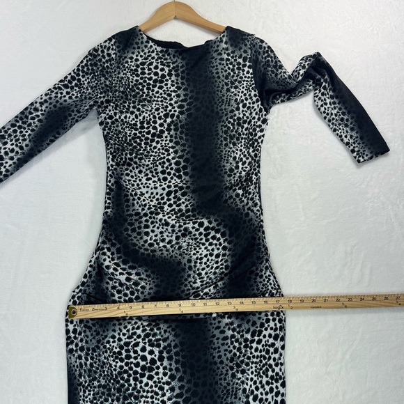 Philosophy Long Sleeve Dress Animal Print Large Clubwear Date Night Party Sexy - Picture 5 of 14
